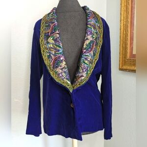 Victoria's Secret Gold Label Velvet Beaded Blazer Jacket